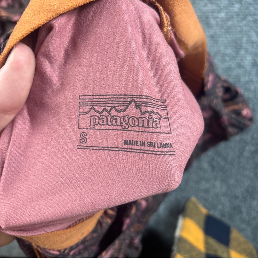 PATAGONIA Women’s Magnolia Spring Dress Block Party: Fertile Brown size: Small - Picture 9 of 10